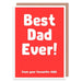 Kaart Best Dad Ever! Krossproducts | De online winkel voor hebbedingetjes