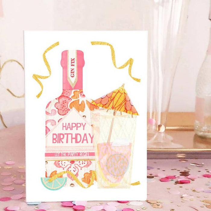 Kaart Happy Birthday Pink Gin Krossproducts | De online winkel voor hebbedingetjes