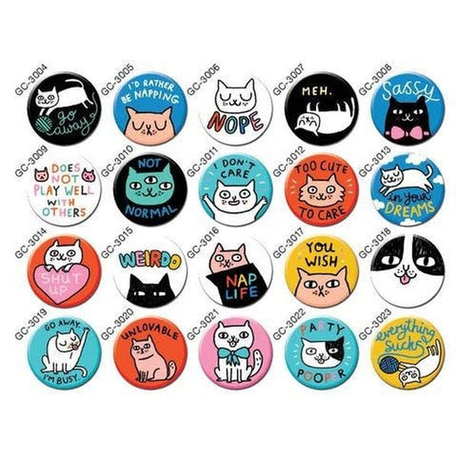 Button Cats | Klein | Tekst Krossproducts | De online winkel voor hebbedingetjes