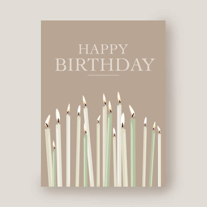 Kaart Happy Birthday Kaarsen | Met Envelop