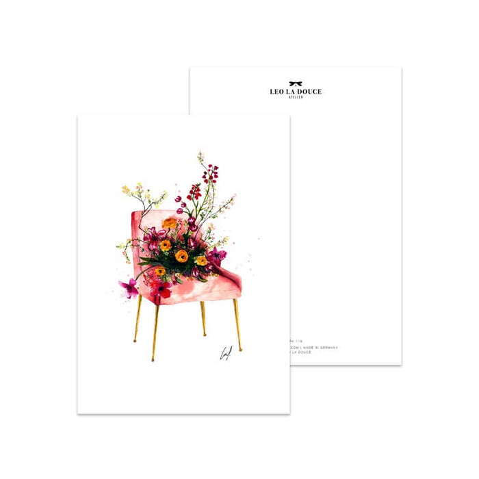Ansichtkaart Flower Chair | Zonder Envelop