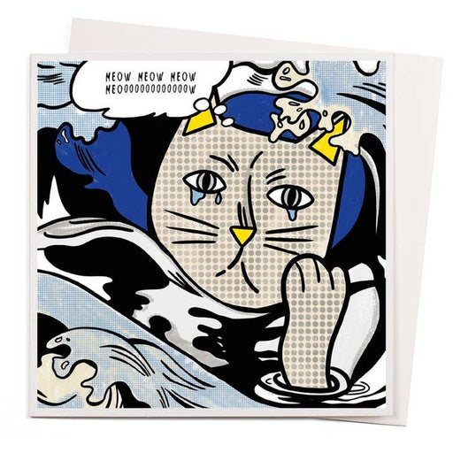 Kaart Drowning Cat By Licktenstein Krossproducts | De online winkel voor hebbedingetjes