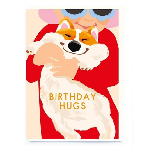 Kaart Birthday Hugs | Corgi Krossproducts | De online winkel voor hebbedingetjes