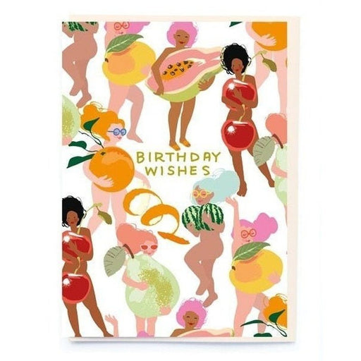 Kaart Birthday Wishes | Fruit Nudies Krossproducts | De online winkel voor hebbedingetjes