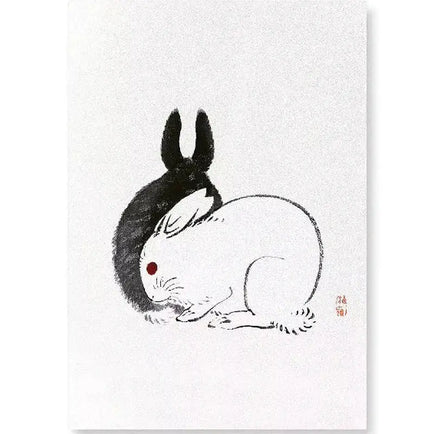 Couple Of Rabbits A4 Print