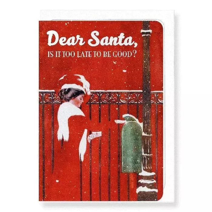 Kaart Dear Santa - Too Late? Krossproducts | De online winkel voor hebbedingetjes