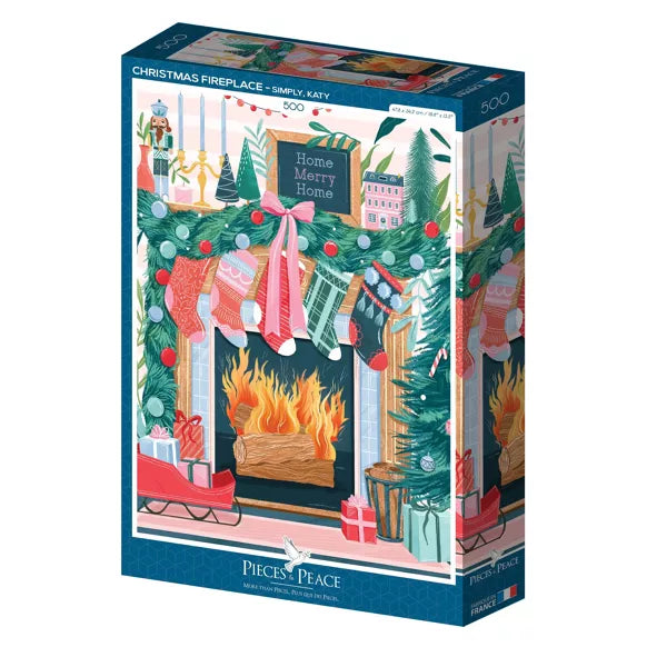 Pieces & Peace Puzzel Christmas Fireplace 500 Stukjes