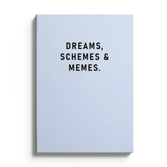 A5 Notitieboek Dreams, Schemes & Memes