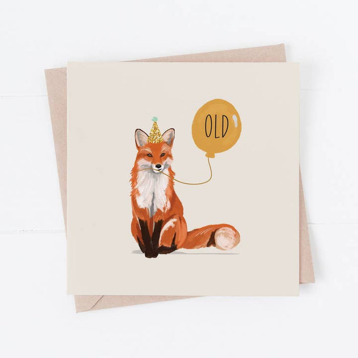Kaart Birthday Fox