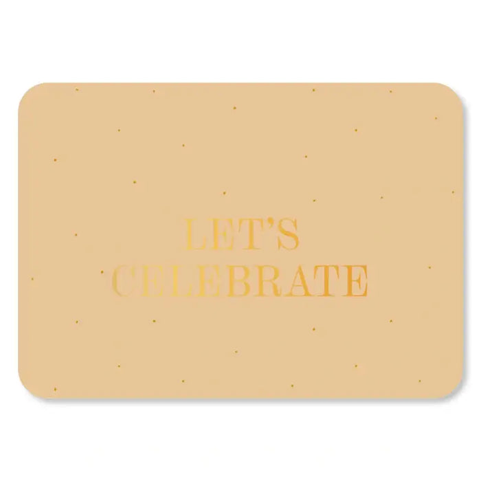 Kaart Let's Celebrate | Zonder Envelop