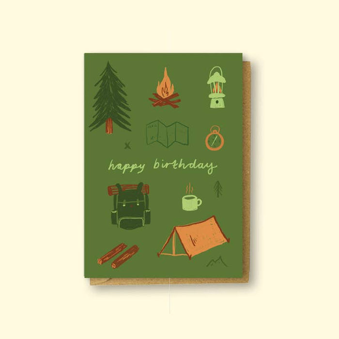 Kaart Happy Birthday Camper