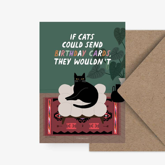 Kaart If Cats Could Send Birthday Cards | Zonder Envelop