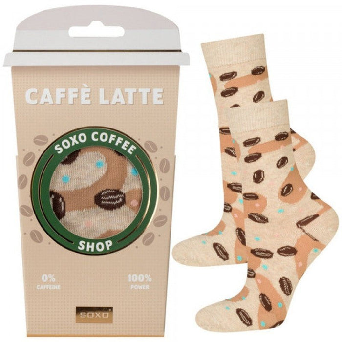 Cafe Latte Sokken 35-40 Krossproducts | De online winkel voor hebbedingetjes