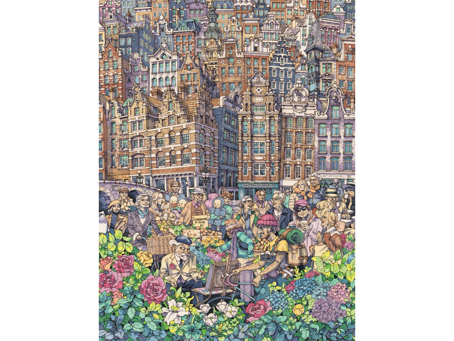 New York Puzzle Company Dam Charming City Puzzel 1000 Stukjes