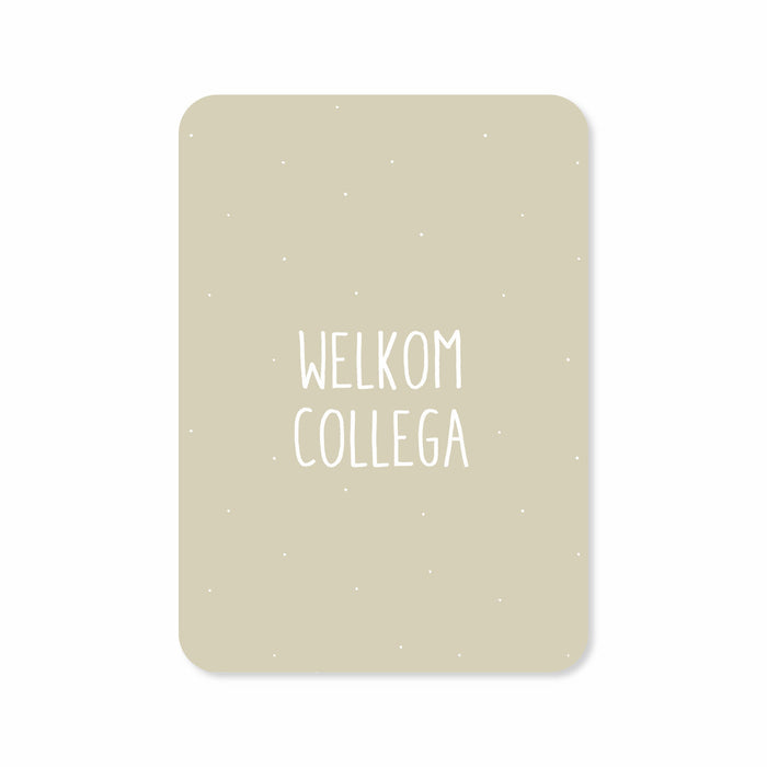 Collègue de bienvenue par carte