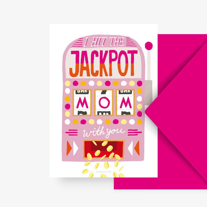 Kaart Jackpot Mom | Met Envelop