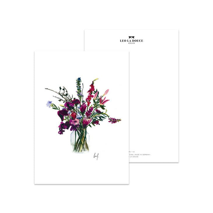 Ansichtkaart Violet Flowers | Zonder Envelop