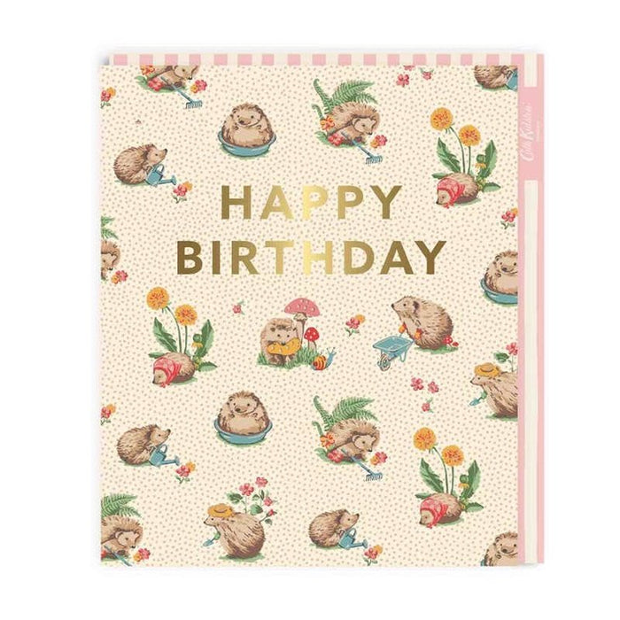 Kaart Happy Birthday | Hedgehogs