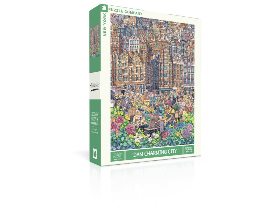 New York Puzzle Company Dam Charming City Puzzel 1000 Stukjes