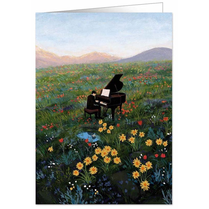 Kaart Piano in a Flower Field Krossproducts | De online winkel voor hebbedingetjes