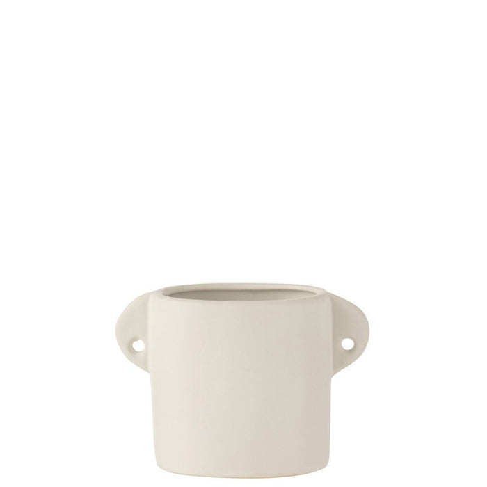 J-Line Pot Renaissance Keramiek Wit Krossproducts | De online winkel voor hebbedingetjes