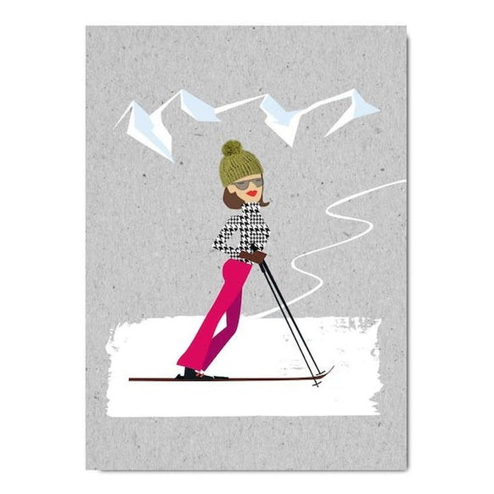 Kaart Ski Meisje Krossproducts | De online winkel voor hebbedingetjes