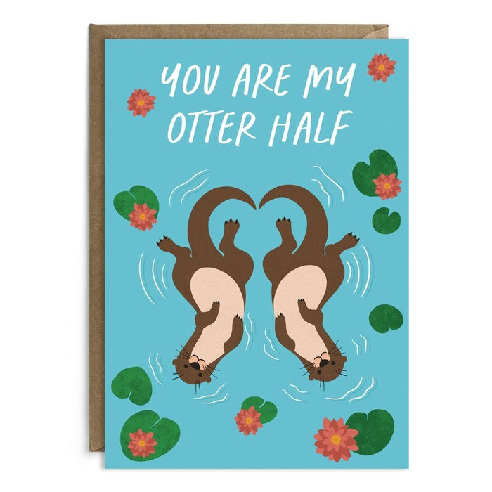 Kaart You Are My Otter Half Krossproducts | De online winkel voor hebbedingetjes