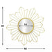 Spiegel Arrow Rond Goudkleurig - 40x40 Krossproducts | De online winkel voor hebbedingetjes