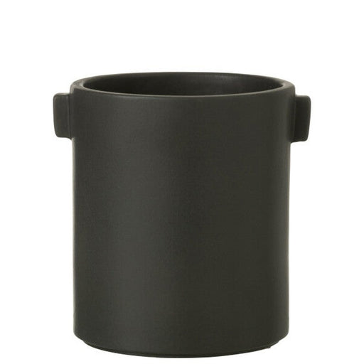 J-Line Flower Pot Handle Stoneware Black Krossproducts | De online winkel voor hebbedingetjes