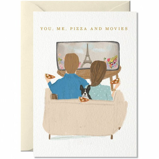 Kaart You. Me. Pizza and Movies Krossproducts | De online winkel voor hebbedingetjes