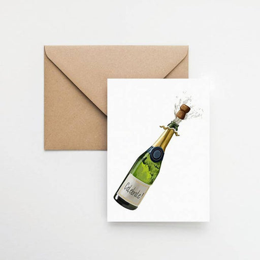 Kaart Celebrate! | Champagnefles Krossproducts | De online winkel voor hebbedingetjes