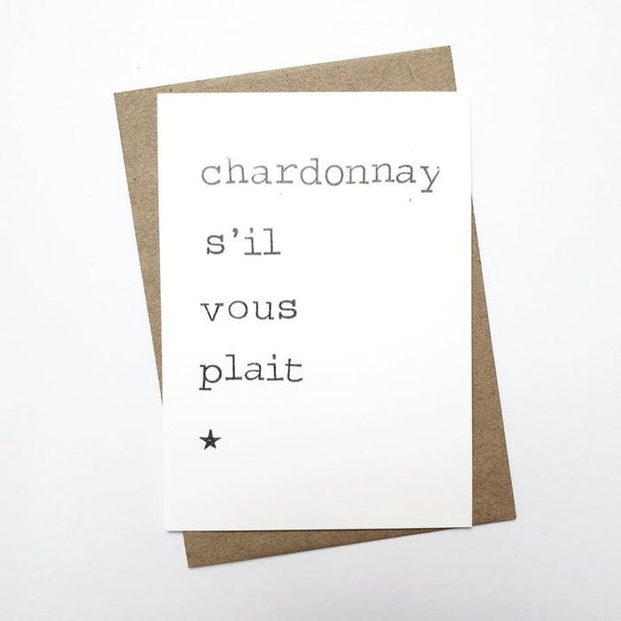 Kaart Chardonnay S'il Vous Plait Krossproducts | De online winkel voor hebbedingetjes