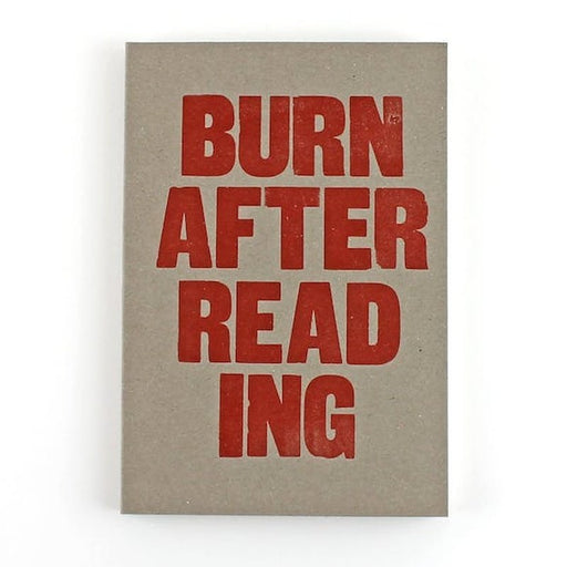 Notitieboek Burn After Reading Krossproducts | De online winkel voor hebbedingetjes