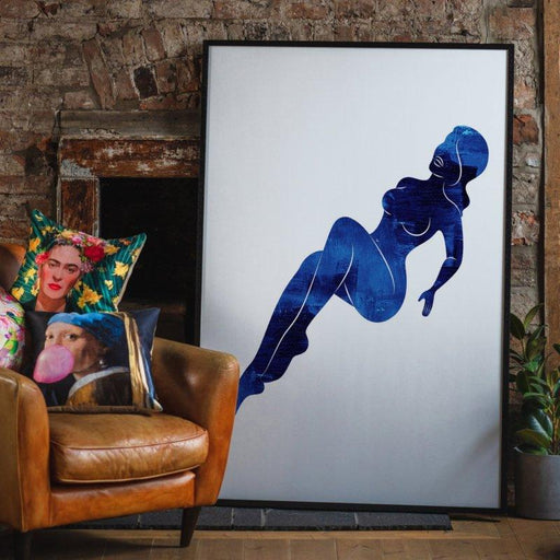 Blue Painted Lady Reclining Print | 30x40 Krossproducts | De online winkel voor hebbedingetjes