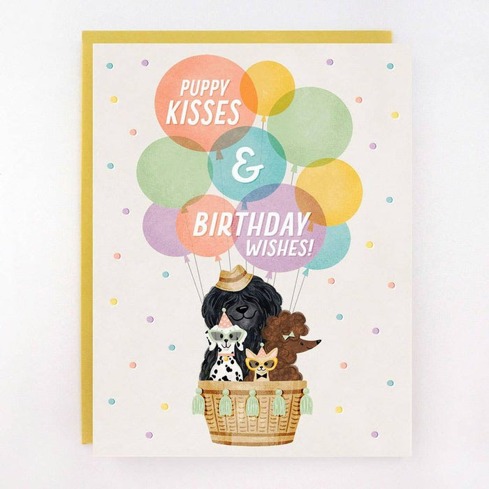 Kaart Puppy Kisses & Birthday Wishes Krossproducts | De online winkel voor hebbedingetjes