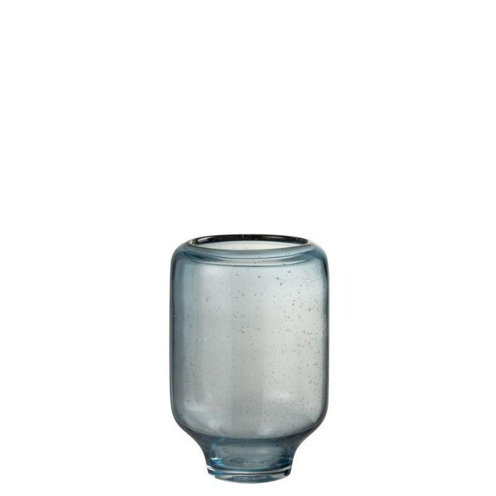 J-Line | Vaas | Nora Op Voet Rond Glas | Lichtblauw |Small Krossproducts | De online winkel voor hebbedingetjes