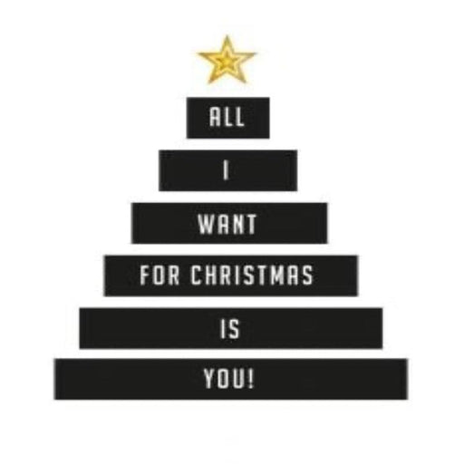 Kaart All I want for Christmas Krossproducts | De online winkel voor hebbedingetjes