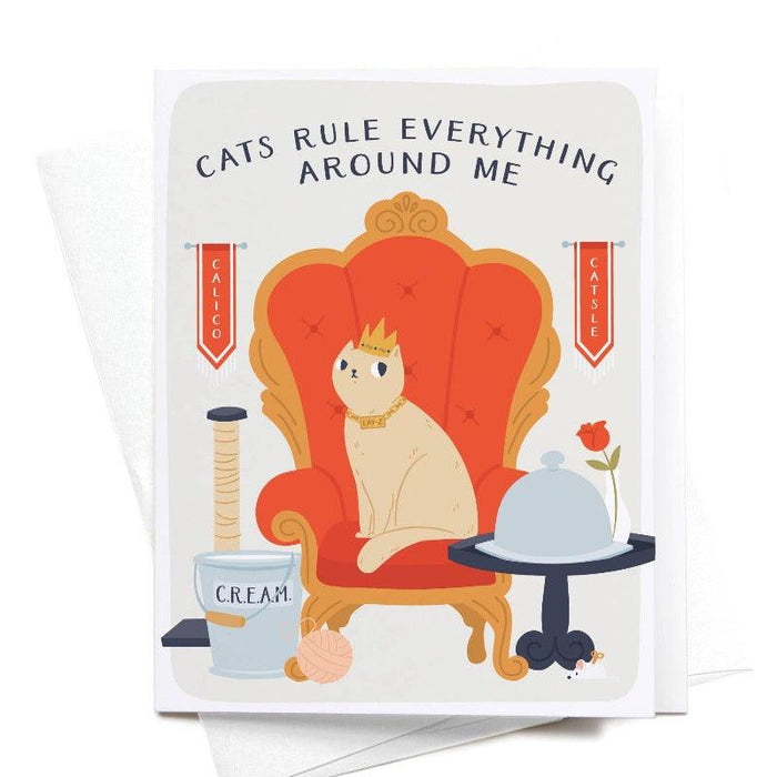 Kaart Cats Rule Everything Around Me Krossproducts | De online winkel voor hebbedingetjes