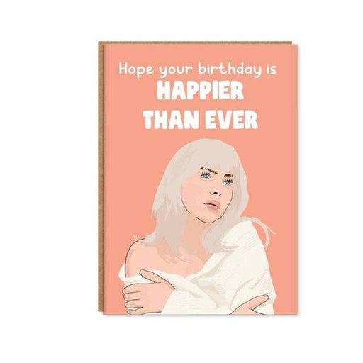 Kaart Hope Your Birthday Is Happier Than Ever | Billie Eilish Krossproducts | De online winkel voor hebbedingetjes