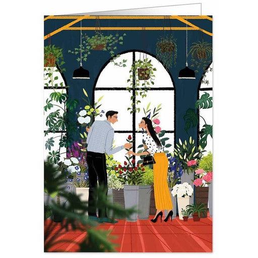 Kaart Man And Woman In Flower Shop Krossproducts | De online winkel voor hebbedingetjes