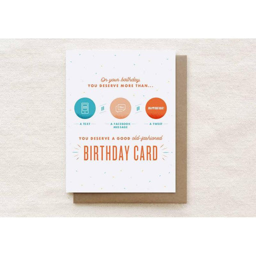 Kaart On Your Birthday You Deserve More Than... Krossproducts | De online winkel voor hebbedingetjes