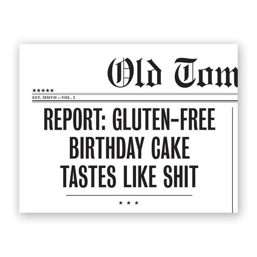 Kaart Report: Gluten-Free Birthday Cake Krossproducts | De online winkel voor hebbedingetjes
