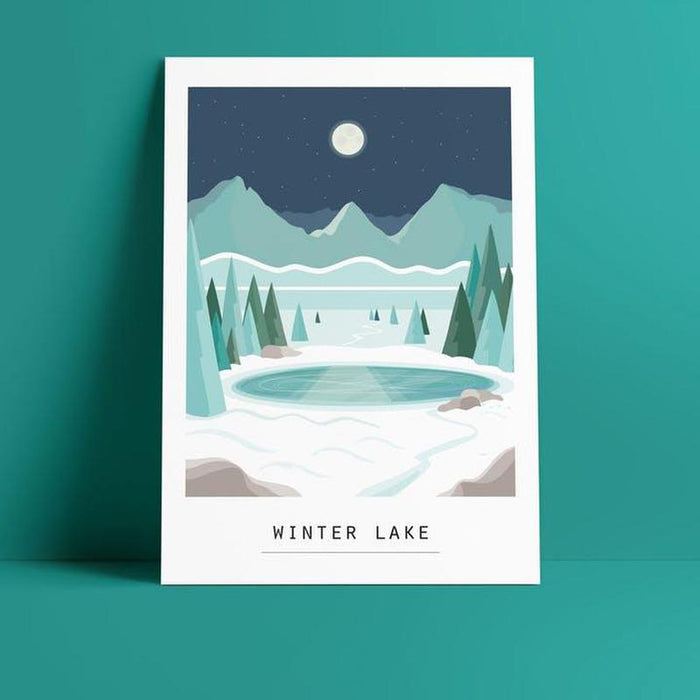 Kaart Winter Lake Krossproducts | De online winkel voor hebbedingetjes