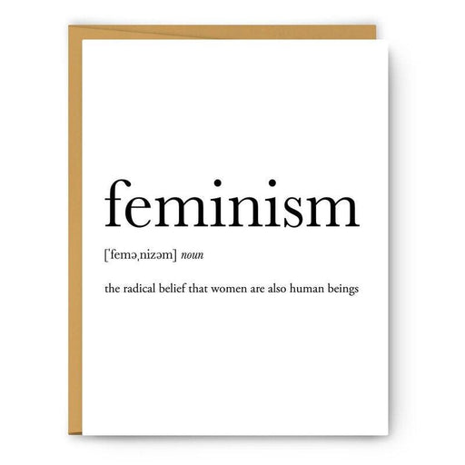Kaart Woordenboekdefinitie Feminism Krossproducts | De online winkel voor hebbedingetjes