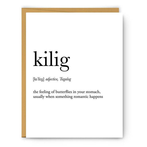 Kaart Woordenboekdefinitie Kilig Krossproducts | De online winkel voor hebbedingetjes