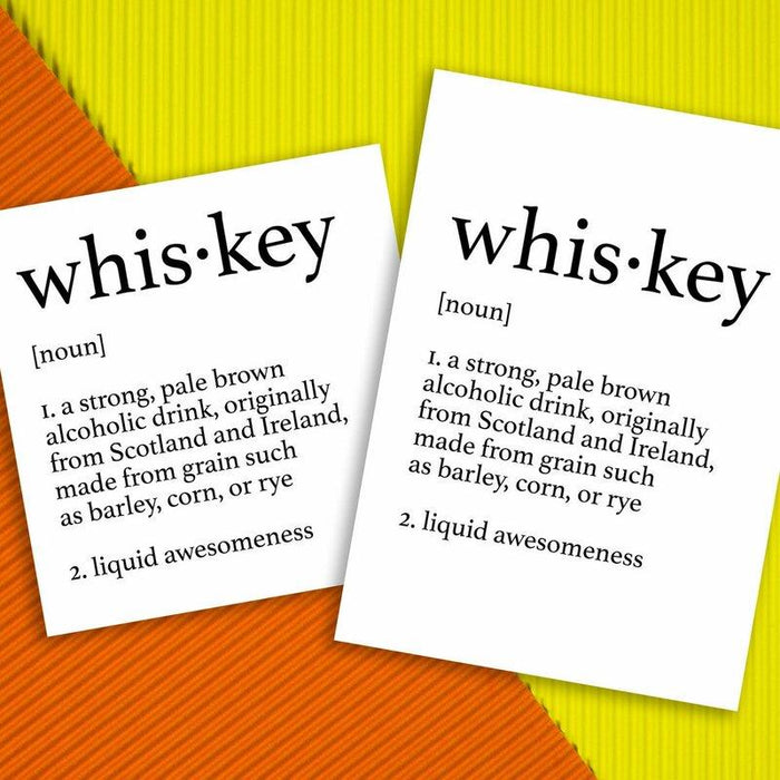 Kaart Woordenboekdefinitie Whiskey - A6 Krossproducts | De online winkel voor hebbedingetjes