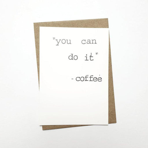 Kaart You can do it -coffee Krossproducts | De online winkel voor hebbedingetjes