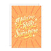 Kaart You're a Ray Of Sunshine Krossproducts | De online winkel voor hebbedingetjes