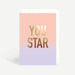 Kaart You Star Krossproducts | De online winkel voor hebbedingetjes