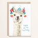 Kaart Happy Hip Hip Birthday | Alpaca Krossproducts | De online winkel voor hebbedingetjes